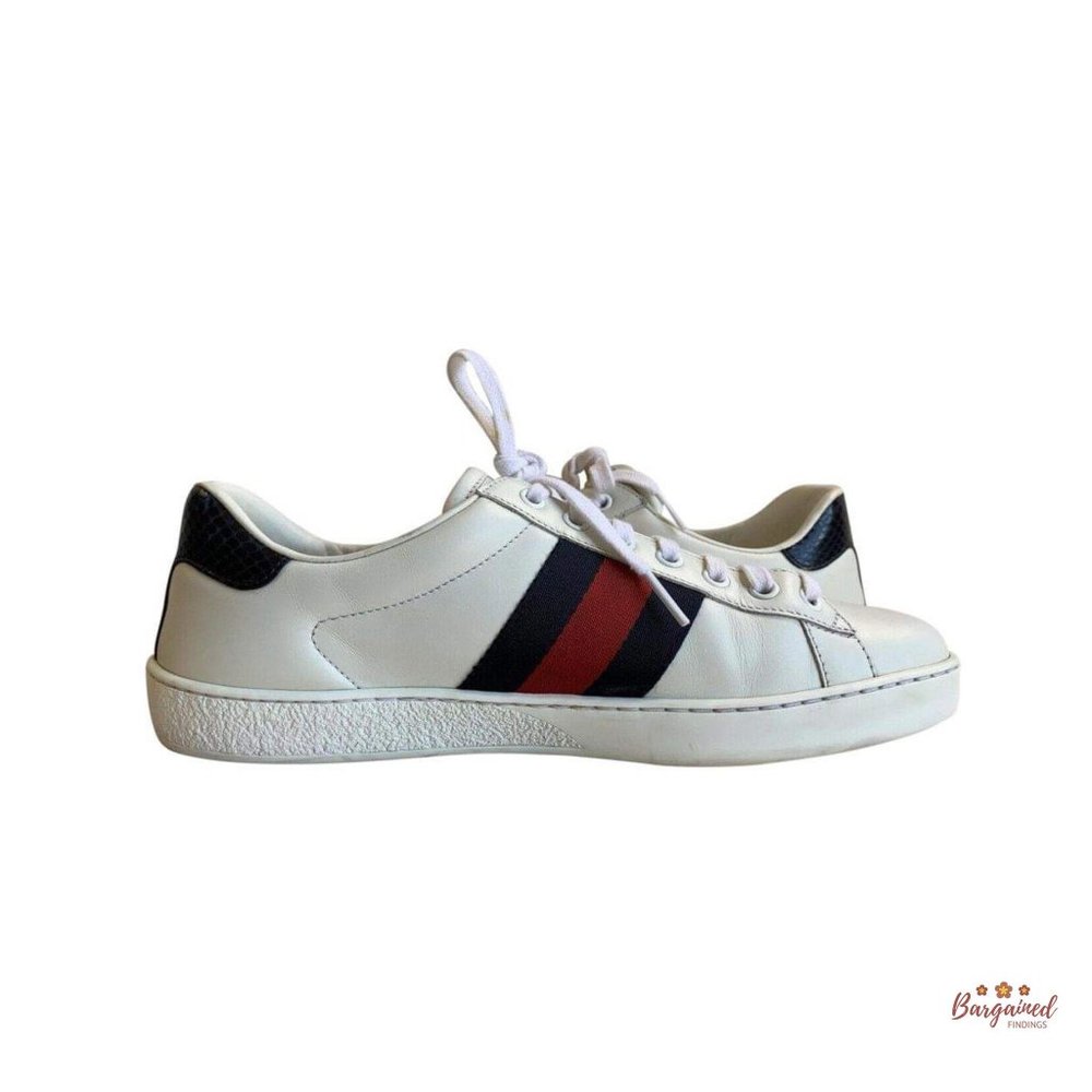 🛑SOLD🛑Authentic GUCCI Men's Ace Leather Sneakers - Picture 1 of 13